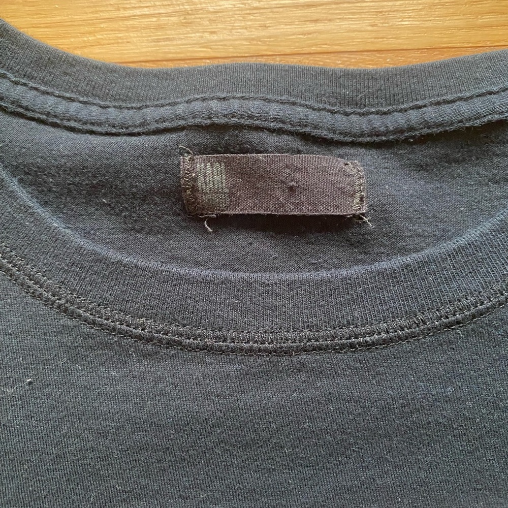Karl Lagerfeld Charcoal Crew Neck Top - Picture 3 of 3